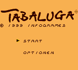 Tabaluga title screen for GameBoy Color